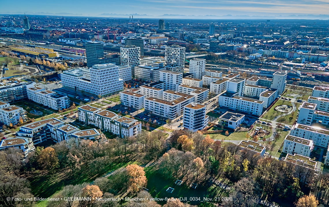 21.11.2020 - Hirschgarten mit Paketposthalle in München